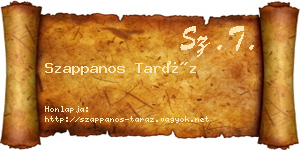 Szappanos Taráz névjegykártya